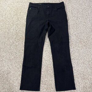 Stio Rivet Canvas 5 Pocket Pant Stretch Organic Cotton Black 36x32